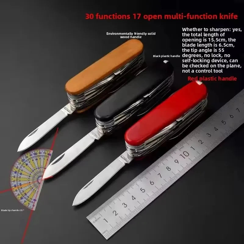 17 in 1 multifunctional pocket tool portable stainless steel folding camping pliers outdoor multifunctional pocket tool