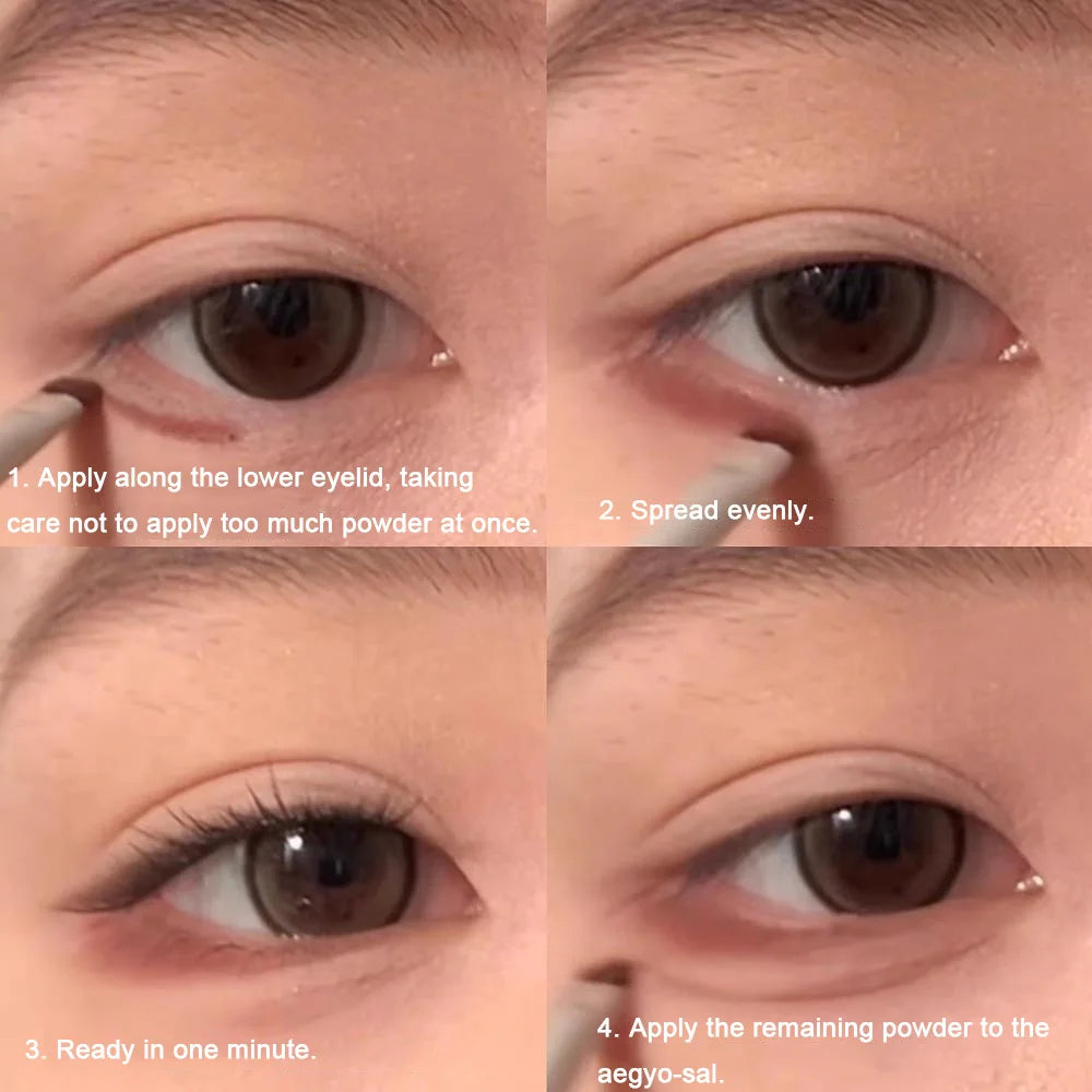 Red Brown Monochrome Eyeliner Eyeshadow Powder Palette Silky Matte Chocolate Lying Silkworm Eyeliner Waterproof Aegyo-sal Makeup
