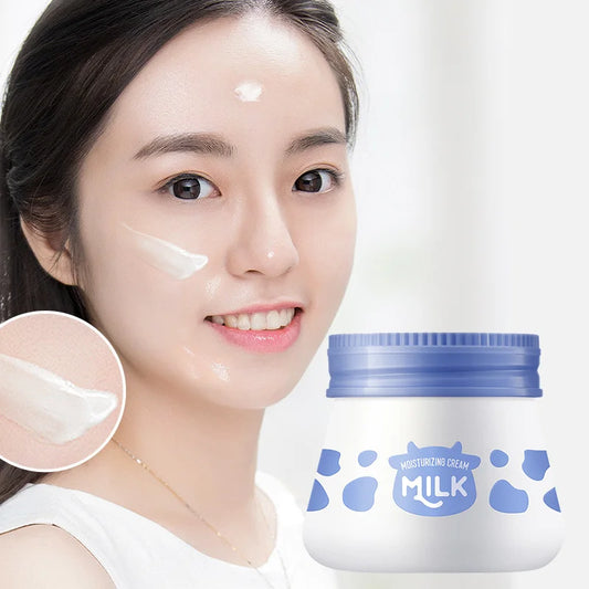 55g Milk Moisturizing Face Cream with Hyaluronic Acid - Smooth Facial Cream