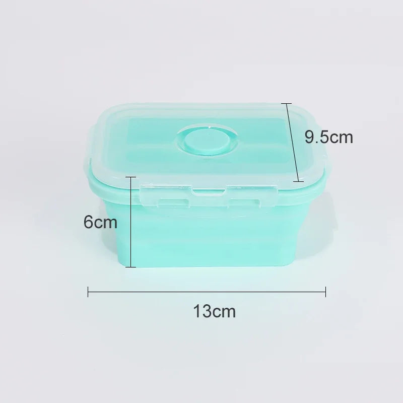 Collapsible Silicone Lunch Box - Stackable Food Storage Containers