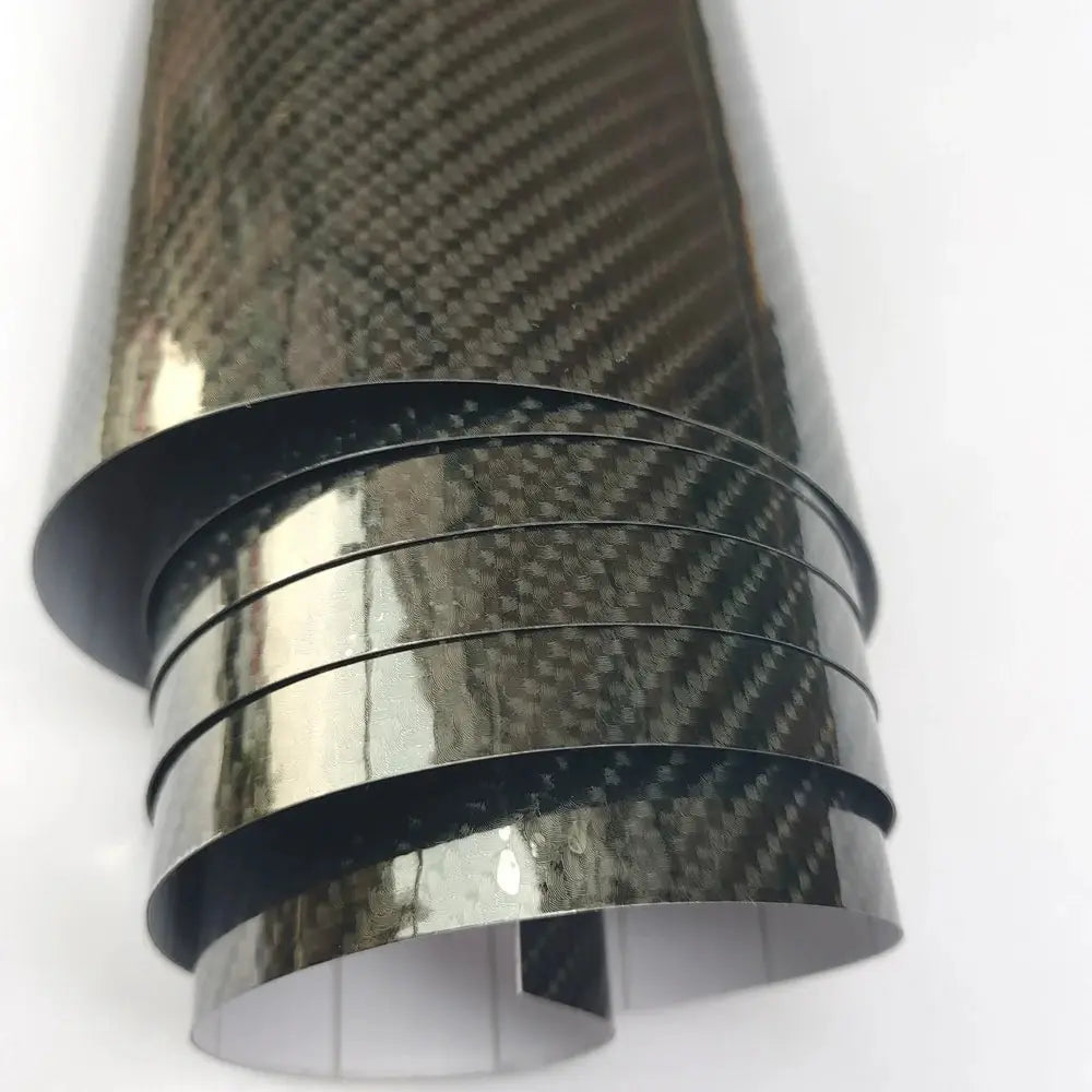 3D 4D 5D Carbon Fiber Vinyl Wrap Film – Black Matte Car Sticker for Car, Laptop, Phone & Motorcycle