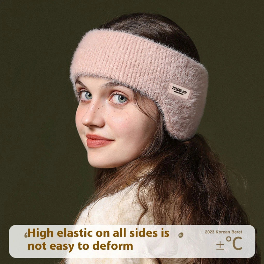Winter Ear Warmer Earmuffs Headband Cute Hair Bands Outdoor Skiing Sport Thick Hairband For Women Men Headscarf Hair Accessories
