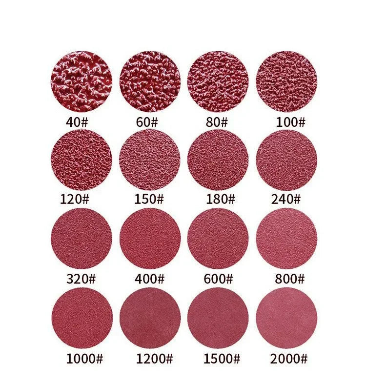 8 Hole 125mm Sandpaper Woodworking Metal Grinding Disc Abrasive Polishing Tool 40/1000/2026 Grit Sanding Discs