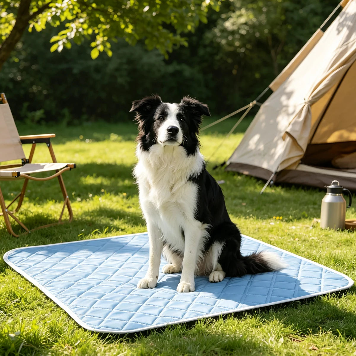 Large Non-Slip Dog Cooling Pad - Washable Summer Bed