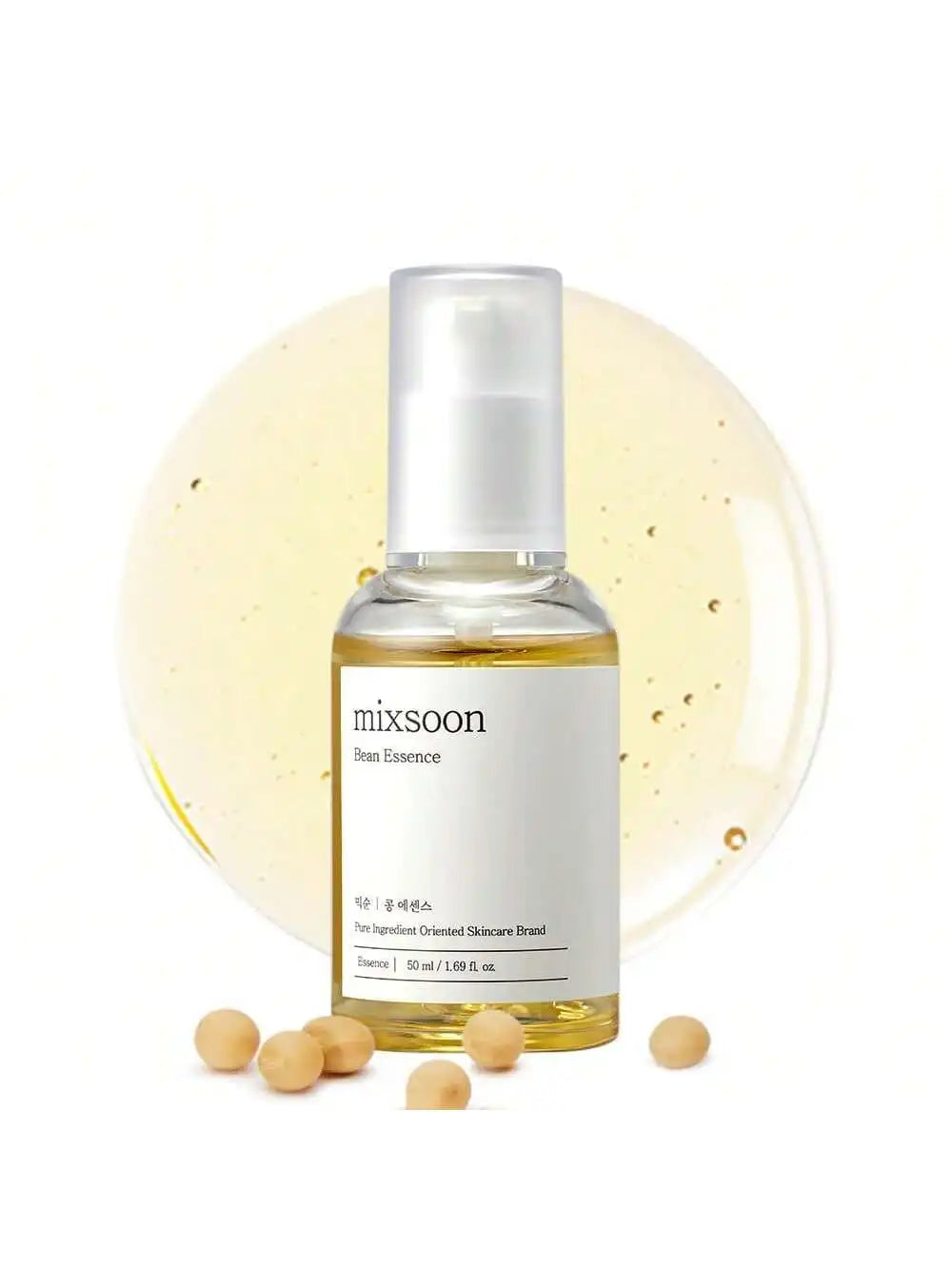 mixsoon Bean Essence-Exfoliating, Hydrating, Fermented Bean Extract,  for Smooth Skin 30ml / 1.01 fl.oz. Korean skincare