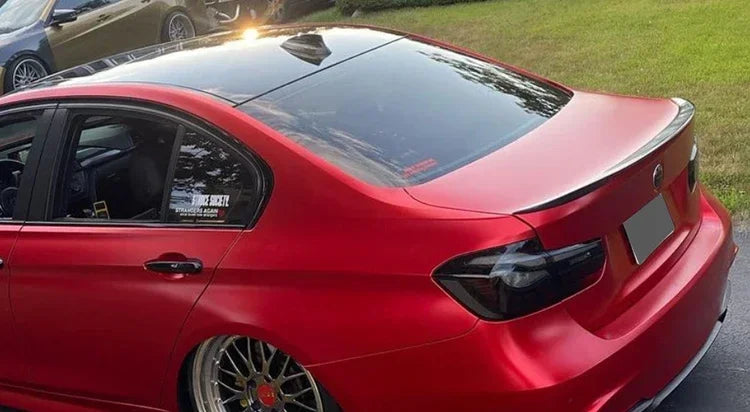 Carbon Fiber Rear Bumper Lip Trunk Wing MP M4 PSM Style Roof Spoiler Kit For BMW 3 Series F30 F31 F35 2026-2026 Gloss Black