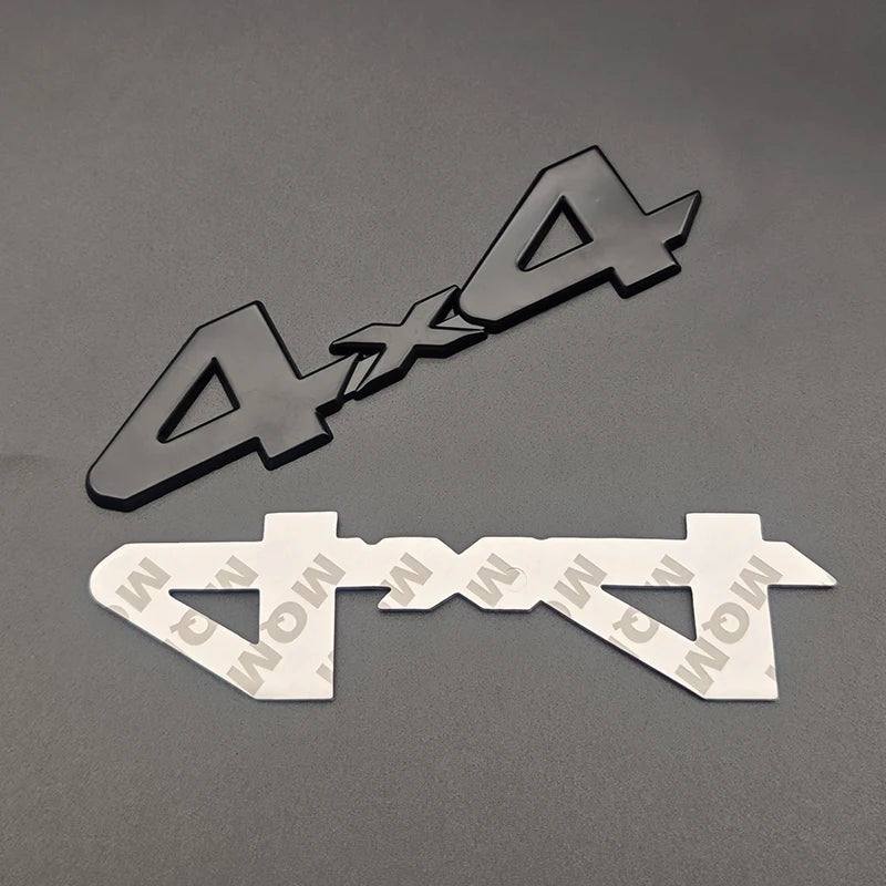3d Metal Red Chrome Black Logo 4X4 Emblem Letters Decal Car Rear Trunk Badge for Toyota Tundra 4x4 Sticker Adhesive Accessories