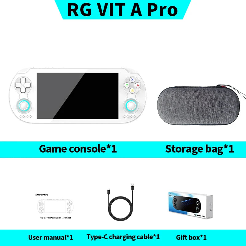 RG VITA / RGVITA Pro Handheld Game Console 5.46'' IPS Touchscreen 5000mAh Video Gaming Player Supports AI Streaming