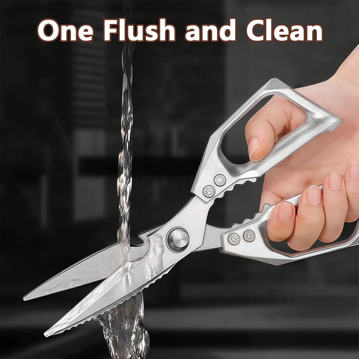 Stainless Steel Kitchen Shears Multifunctional Stainless Steel Kitchen Tools Cutting Vegetables Meat Fish Food Scissors