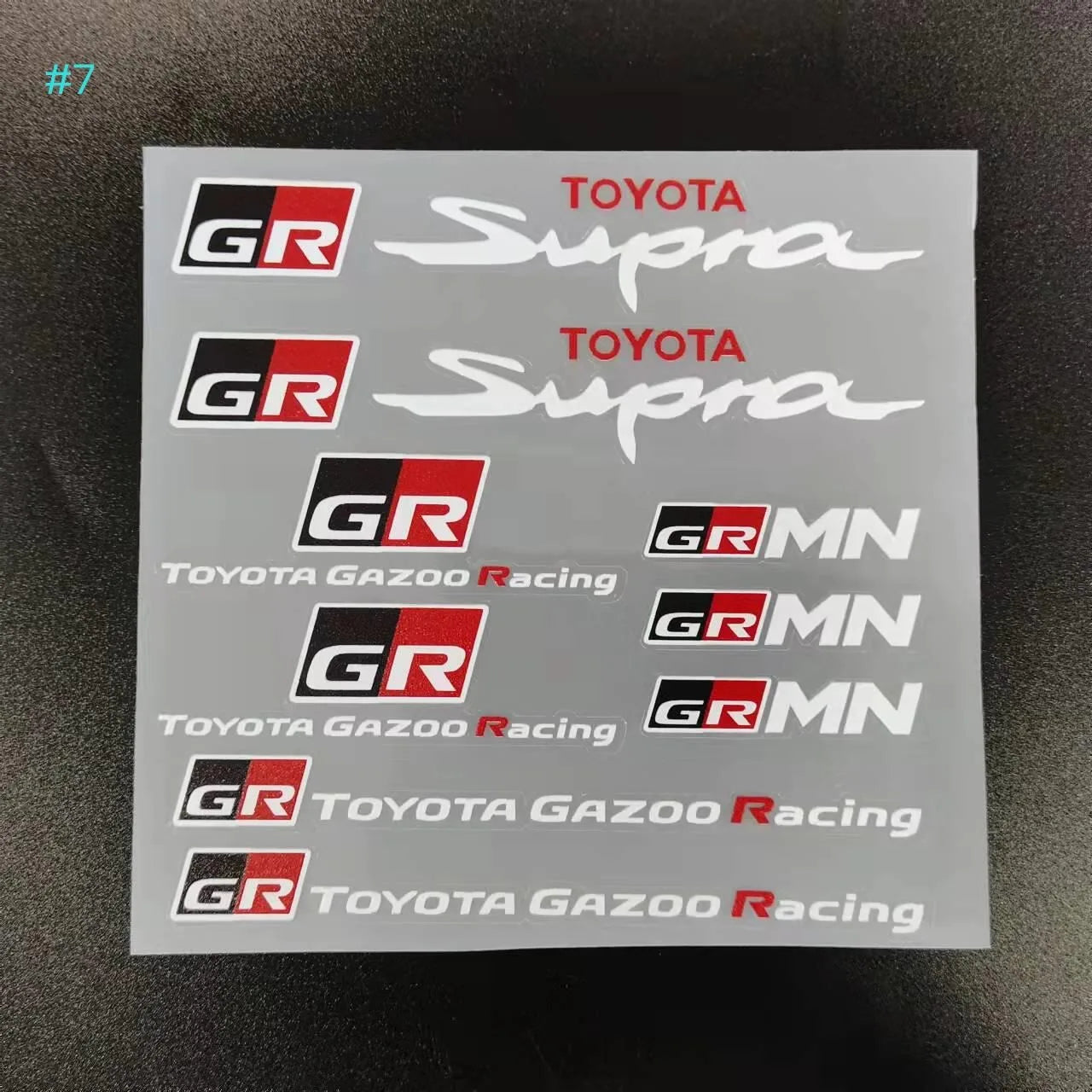 Car Decoration Stickers Reflective Waterproof Stickers Racing Decals For Toyota Yaris GR GAZOO Racing Logo Auris Pruis RAV4 TRD