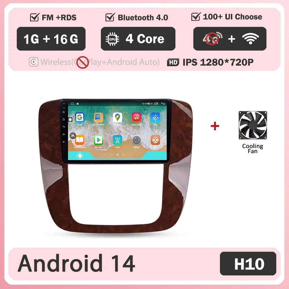 Android 16 For GMC Yukon 3 GMT 900 2006-2014 For Chevrolet Tahoe 3 GMT900 2006-2014 Silverado 2 GMT901 2007-2013 Radio Car GPS