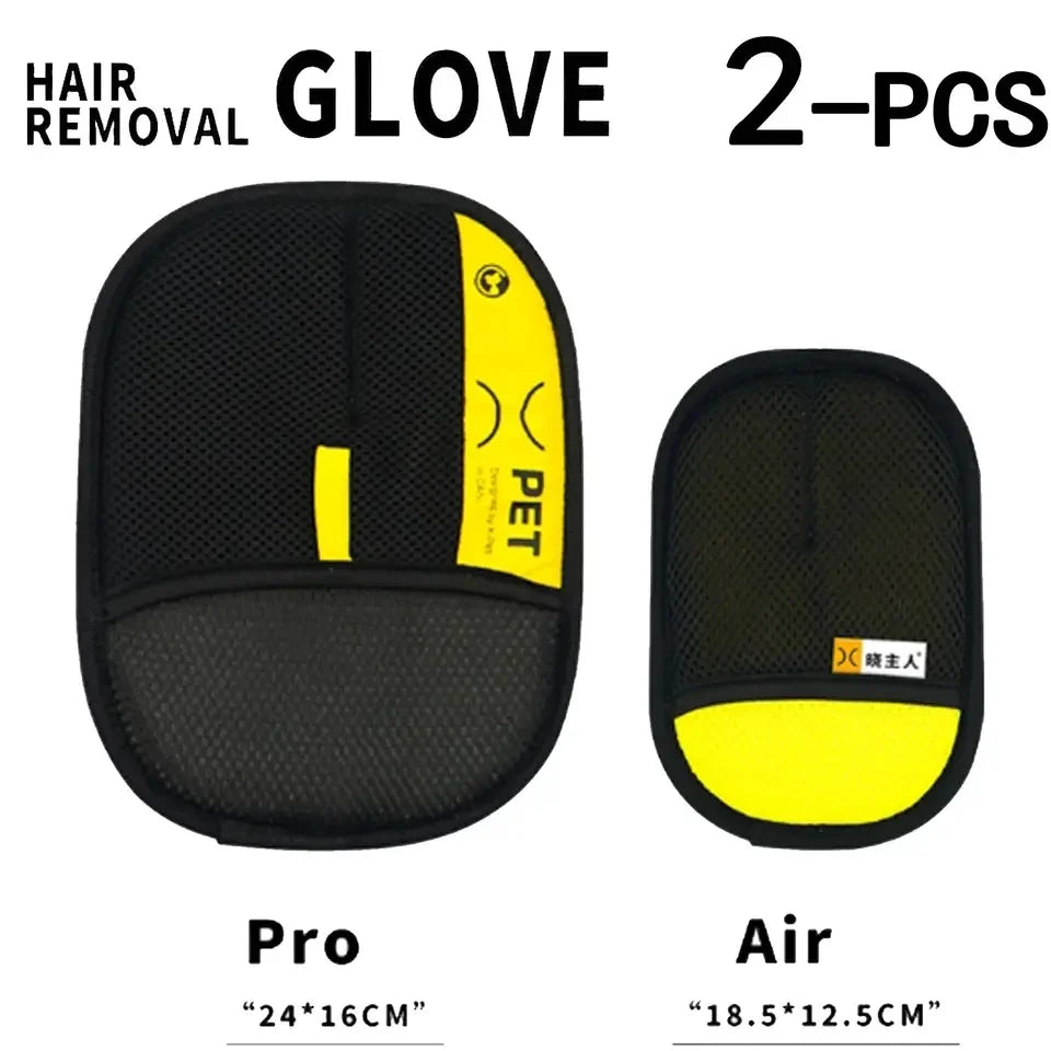 Two-Way Electrostatic Pet Hair Removal Glove – Static Brush for Cat & Dog Fur on Clothes & Furniture | 1–2 Pack