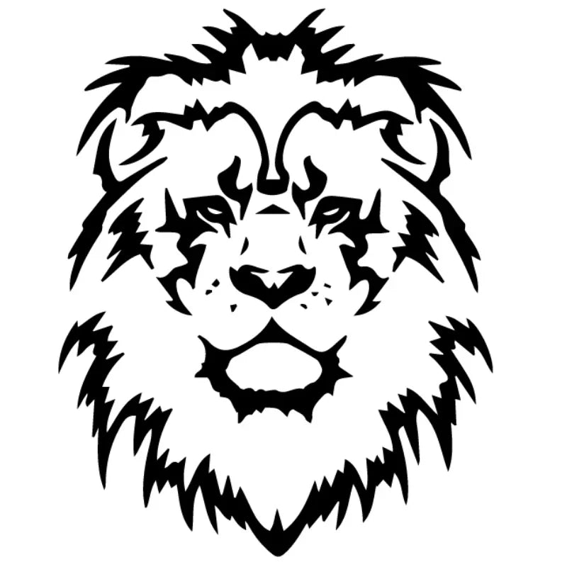 20/25/30cm Car Decals Stickers Sticker Beauty Lion Custom Goods PVC Motorcycle Auto Decoration Car accessories Vinyl Products