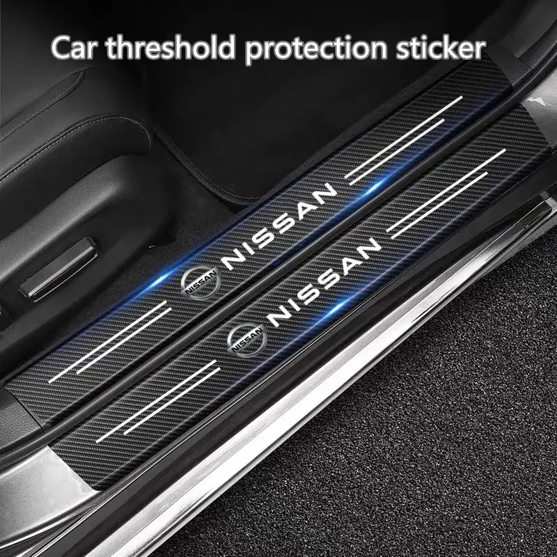 Carbon Fiber Car Sticker Car Door Protective Strip For Nissan J10 X-Trail Qashqai Juke Leaf Micra NOTE Patrol Pulsar NISMO