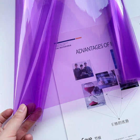 Car Transparent Light Purple Protector Film 30cmx200cm Tint Headlight Taillight Wrap Cover Sticker for Motorcycle Car Accessorie