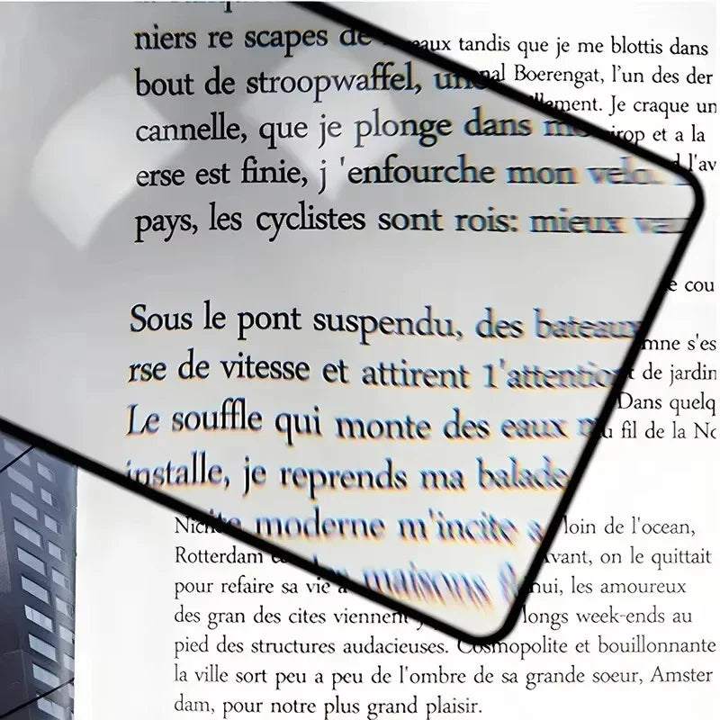 New Full Page Large Sheet Magnifier Magnifying Glass Reading Aid Glass Page Magnifying Lens Ultra-thin Reading Magnifier  New