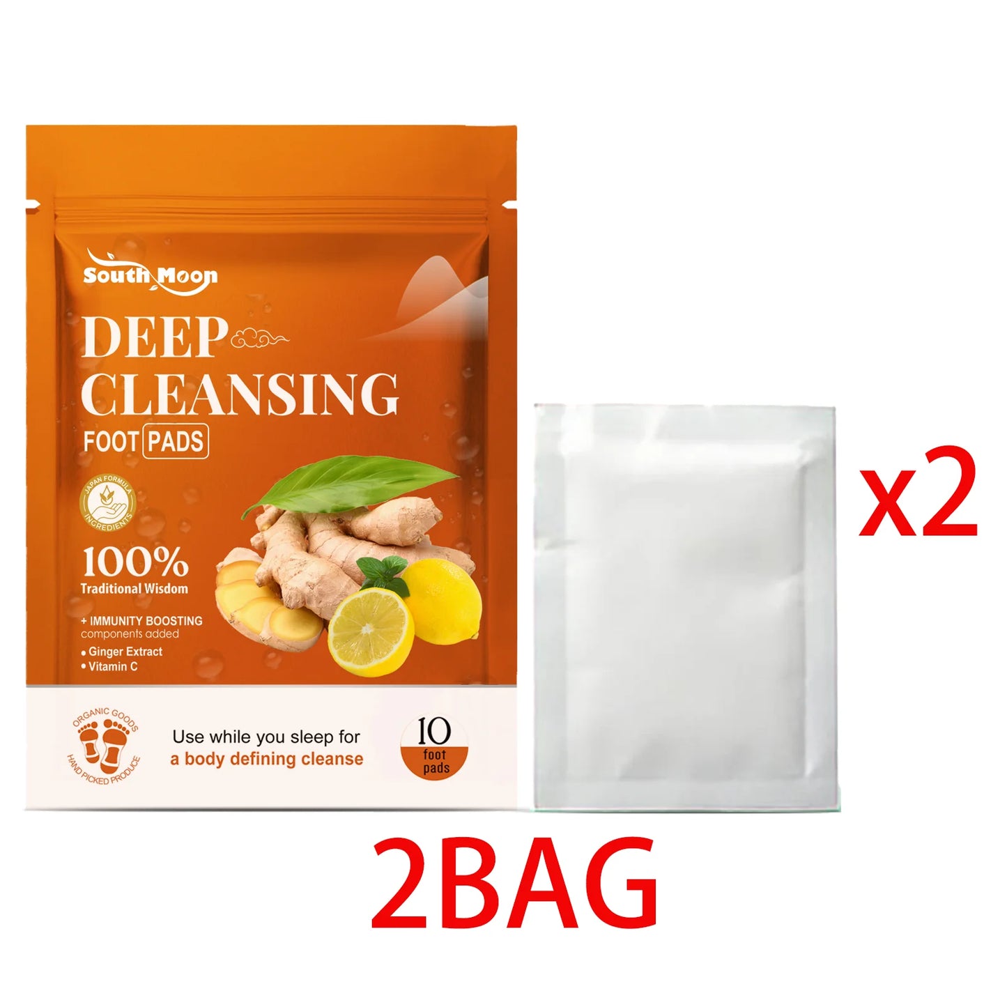 Natural Ingredient Ginger Cleansing Pads Relieve Stress Body Foot Care Remove Toxins Foot Health Improve Sleep Foot Care Patches