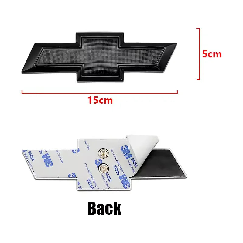 1Pc 15cm ABS Car Front Logo Grill Rear Bumper Tail Door Trunk Emblem Sticker 3D Styling Accessories For Chevrolet 11-18 CAPTIVA