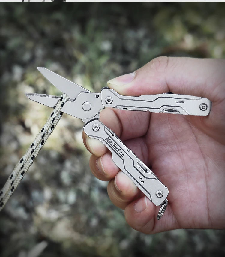 NexTool 8 In 1 Micro Multitools S0 Mini Sailor Scissors Mini Pocket Multitool EDC Folding Hand Tools Camping Survival Multitool