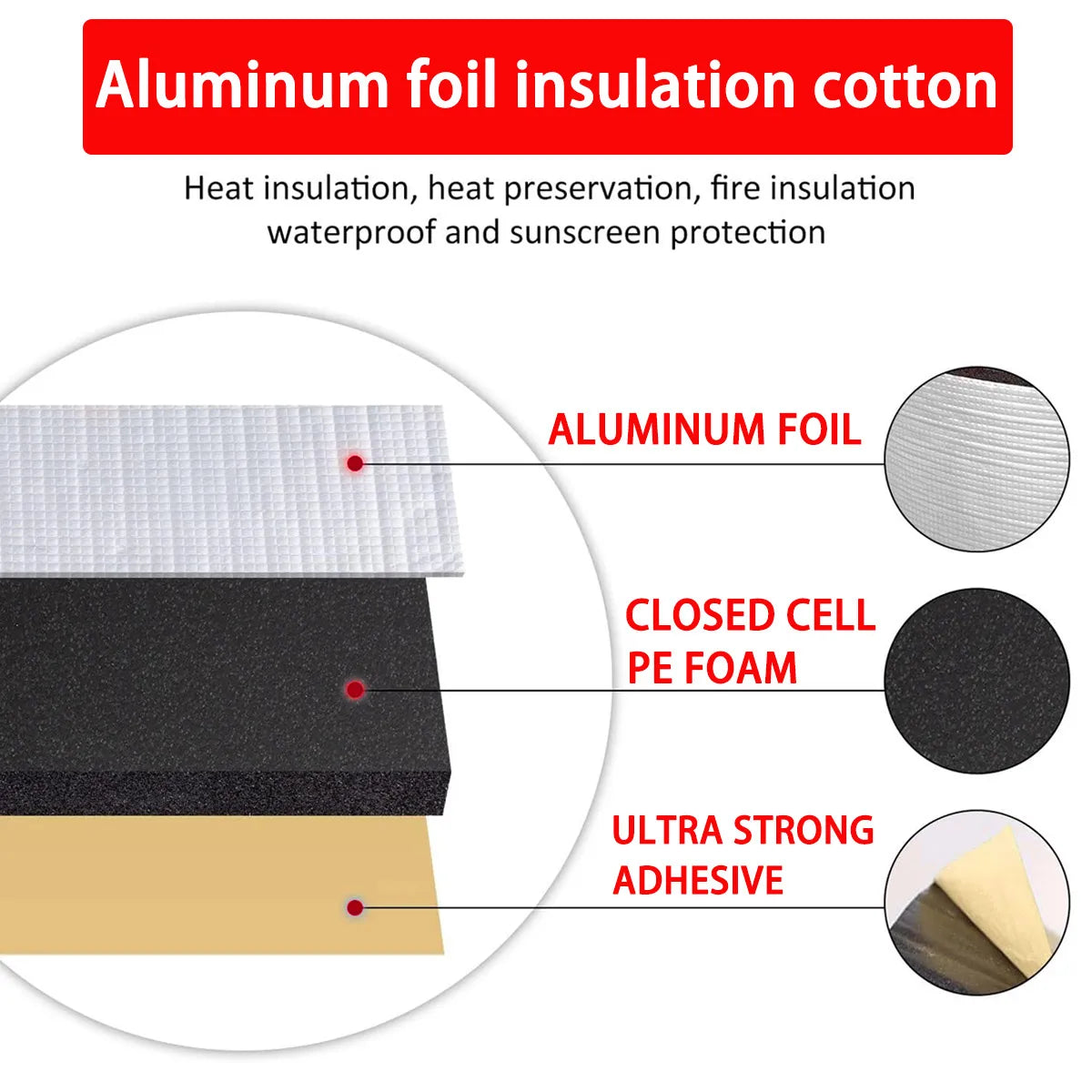 Self-Adhesive Car Soundproofing Foil Pads, 25 x 18.5 cm - 10 Pack - view 3