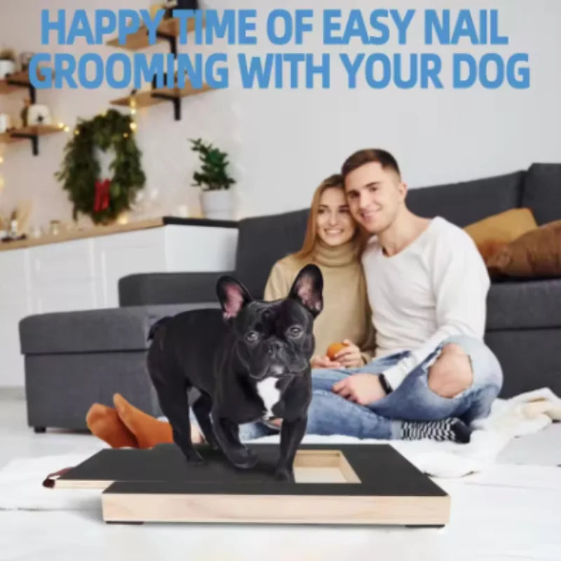 Wooden Dog Nail Scratch Board with Treat Box