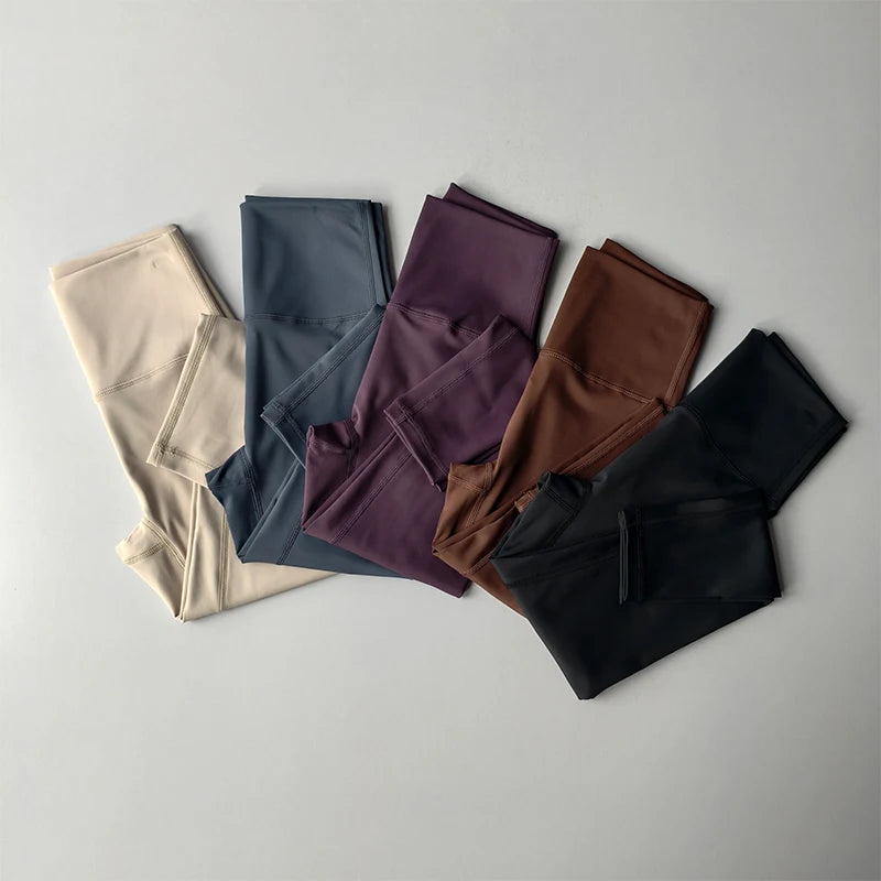 Women's Fleece Lined Workout Leggings - High Waisted Winter Yoga Pants - photo 2