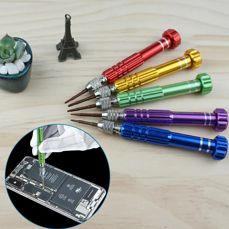 2026 5 in 1 Screwdriver Repair Kit Screwdriver for Phone Opening Tools Phone Repair Tools for Iphone Huawei Xiaomi /Color Random