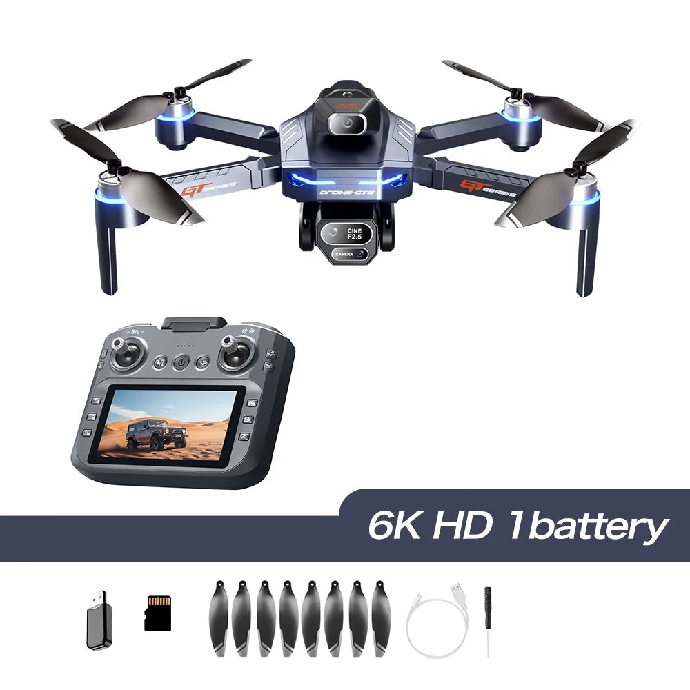 2026 New GT8 Drone GPS 8K Professional HD 360° Dual Cameras 5G WIFI Brushless Motors Obstacle Avoidance Foldable Quadcopter Toys