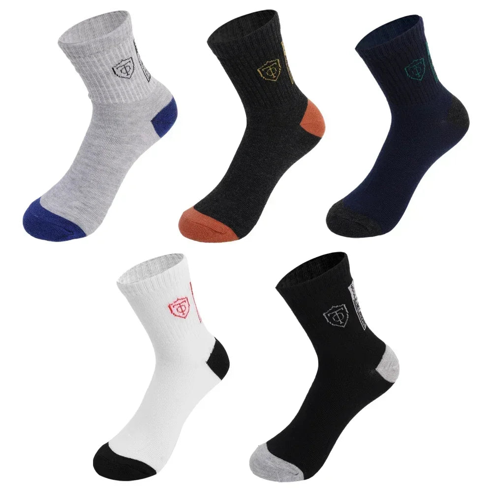Men's Cotton Blend Crew Socks, 5 or 10 Pairs