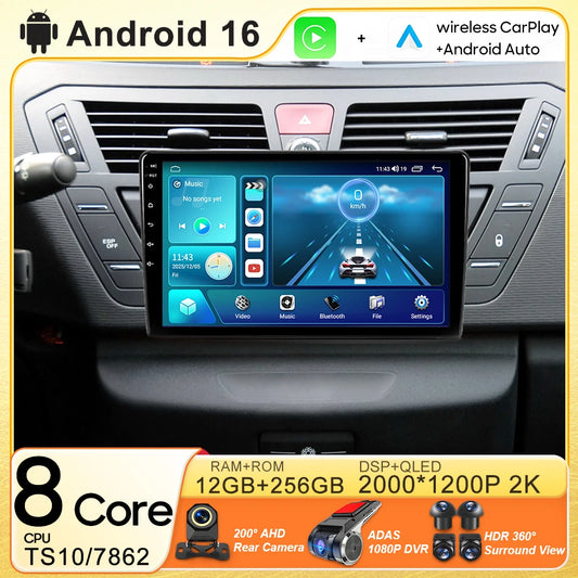 Car Stereo with Apple CarPlay & Android Auto, Compatible with Citroen C4 Grand Picasso