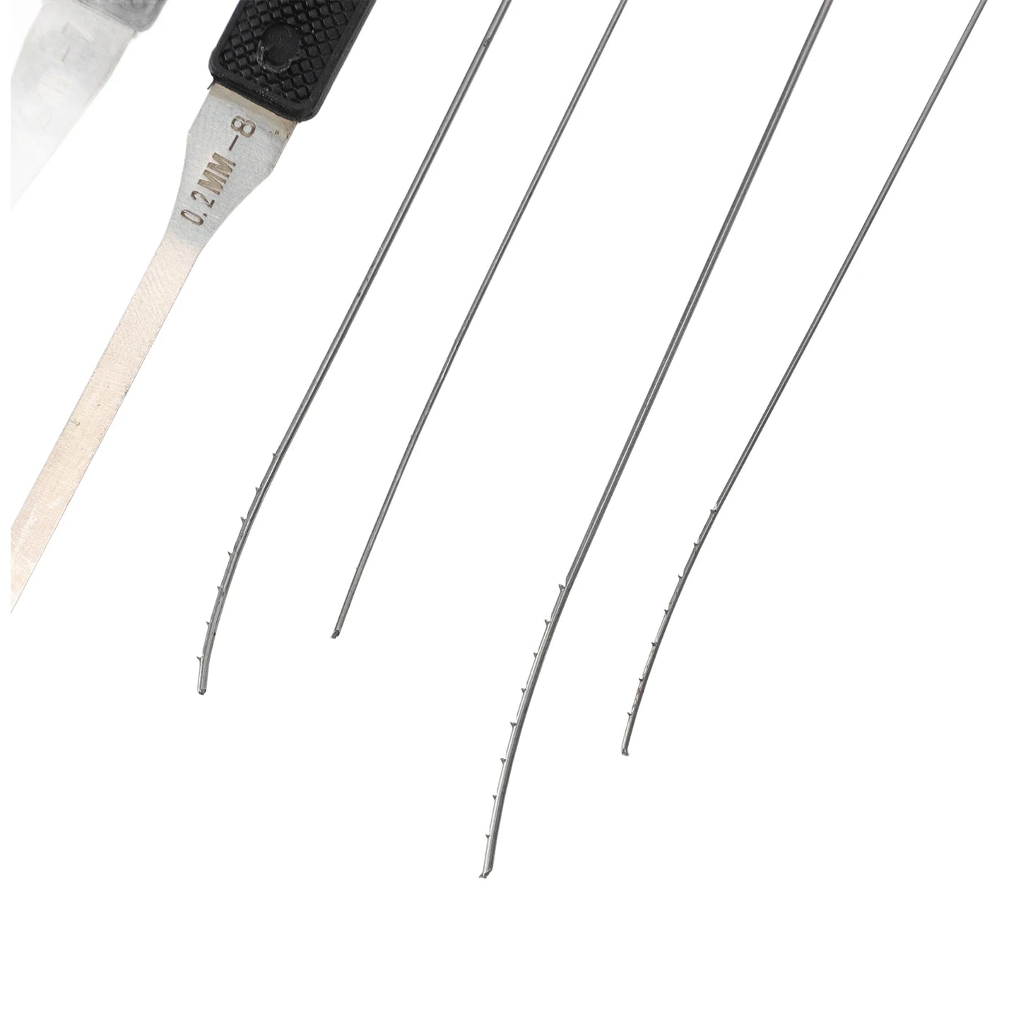 12PCS Lock Pick Set Locksmith Supplies Broken Key Auto Extractor Remove Hooks Stainless Steel DIY Hand Tools Hardware