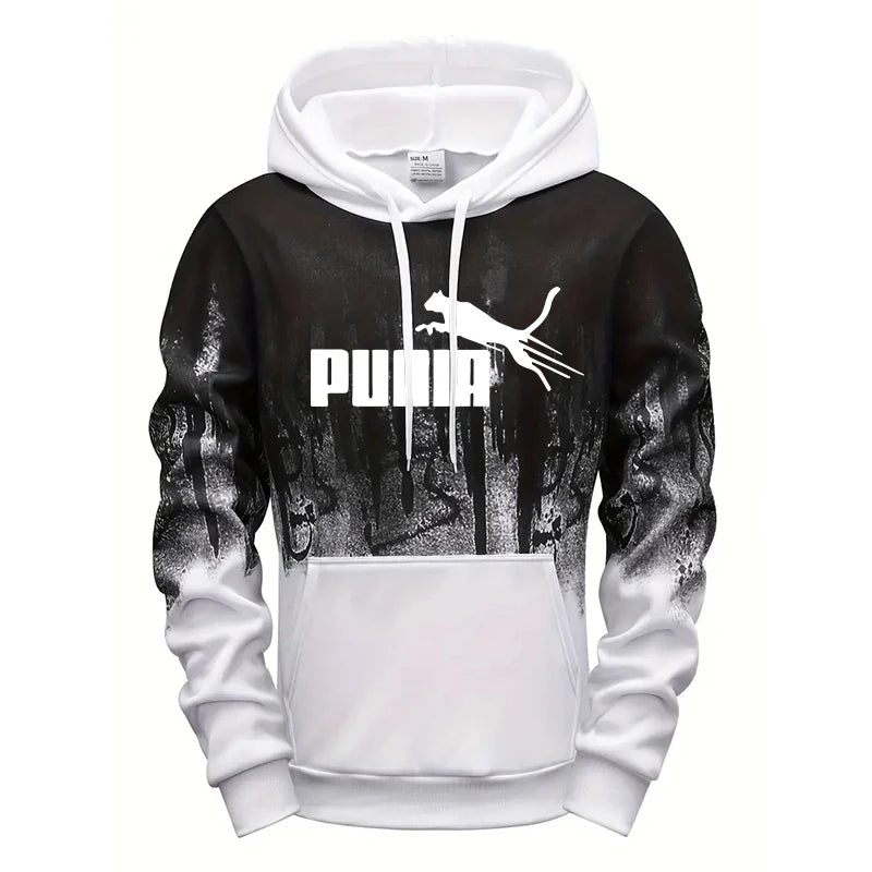 Hooded Sweatshirt and Sweatpants Outdoor Sports Jogger Suit Men's Set/Hoodie/Pants Autumn Winter Daily Casual Fashion Sportswear