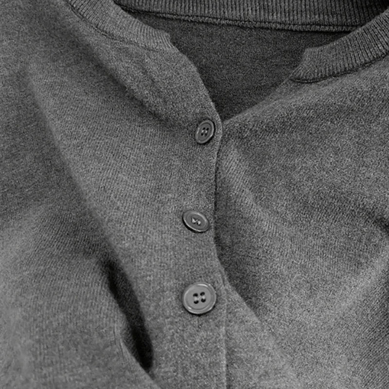 Women's fleece-knit sweater, cropped crew neck — view 5 of 15