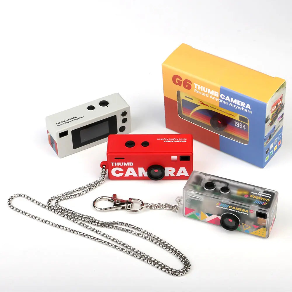 G6 Thumb Keychain Camera — 1080P Retro Mini Action Camera
