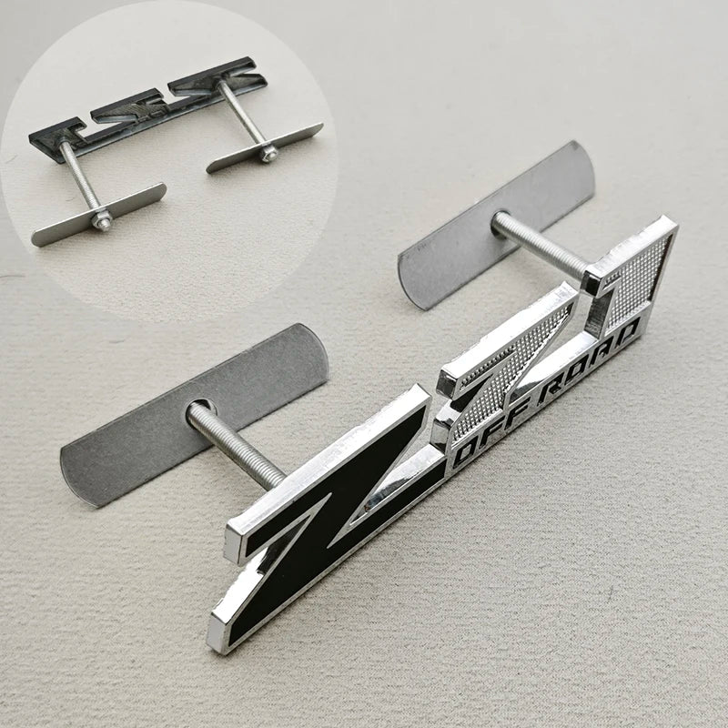 3D Metal Logo Z71 Emblem Car Front Grille Badge Trunk Sticker For Chevrolet Tahoe Colorado Cheyenne Chevy Silverado Accessories