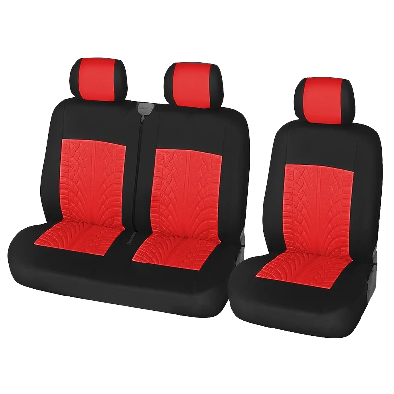 Universal Car Seat Covers 5 Pc Set with Tire Track Detail