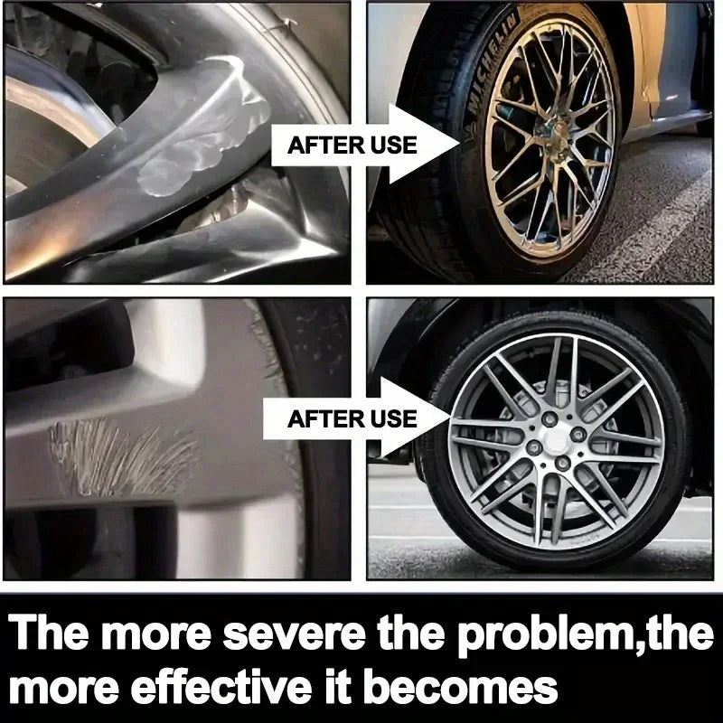 Wheel hub Scratch Repair wax - Automobile tire detail repair and deep conditioning, no residue