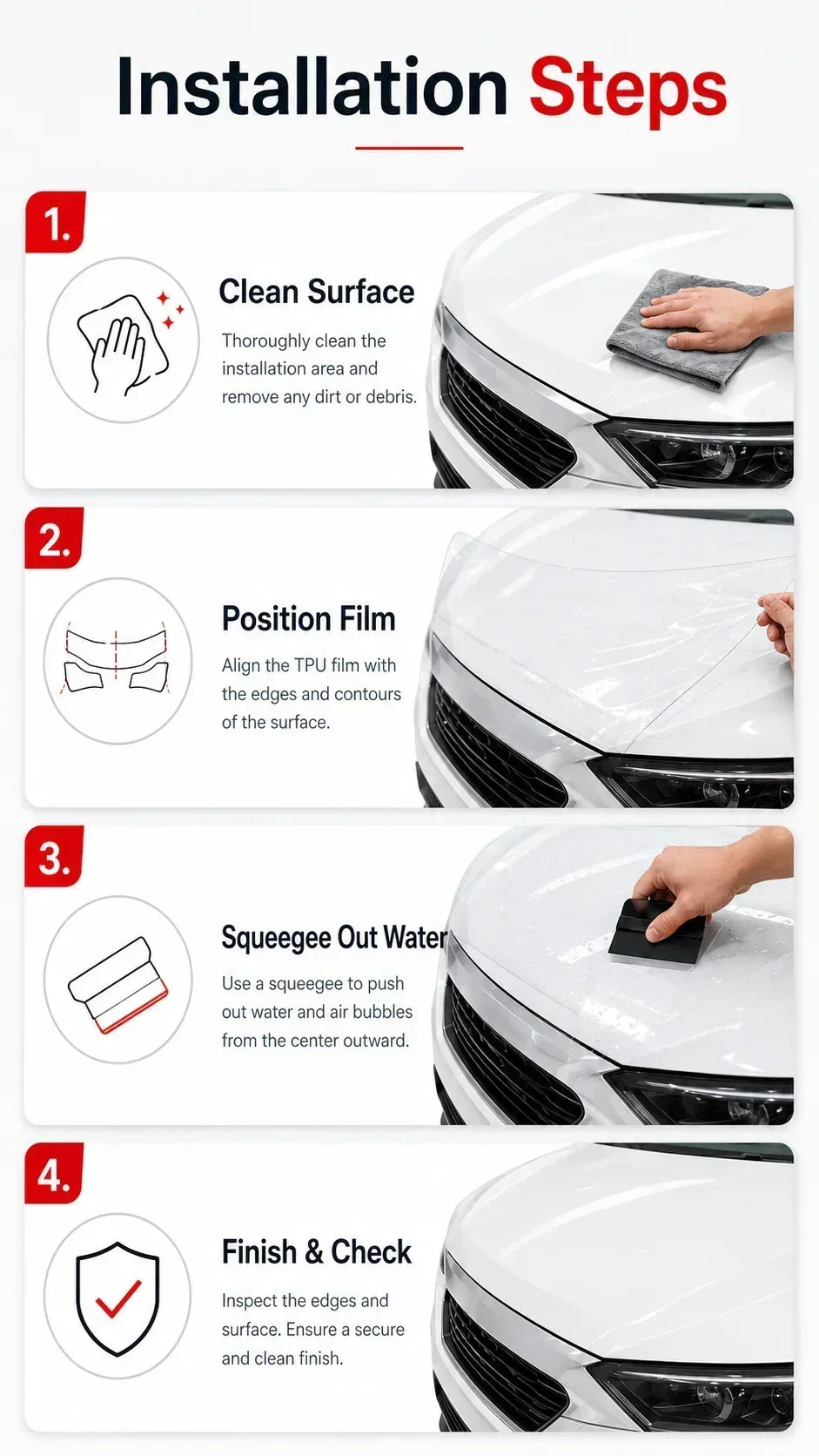 Precut Self-Healing Paint Protection Film (PPF) Kit for Ford F-150 Lightning 2023–2025