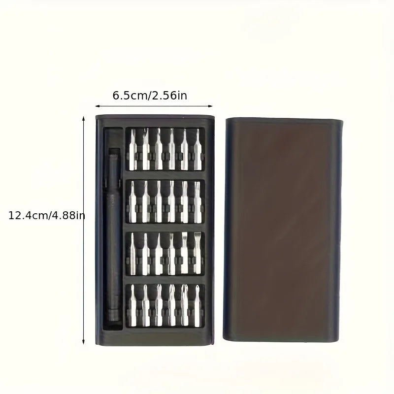 25-in-1 Mini Screwdriver Set, Flathead and Crosshead Small Screwdrivers, Suitable for Electronics，Precision Repair Tools