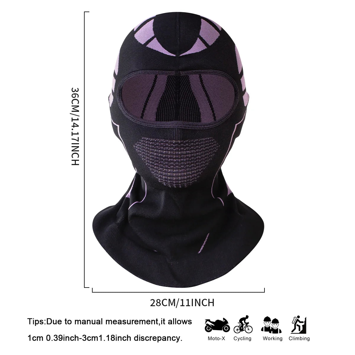 Full Face Ski Balaclava - Stretchy Under Helmet Winter Mask - photo 2