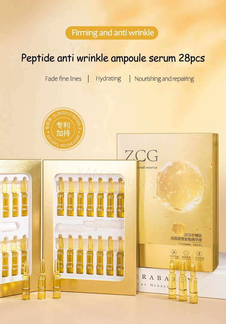 Peptide Anti Wrinkle Aging Ampoule Ginseng Extract Serum Pro Xylane Firming Essence Collagen Hyaluronic Acid Skin Care Products