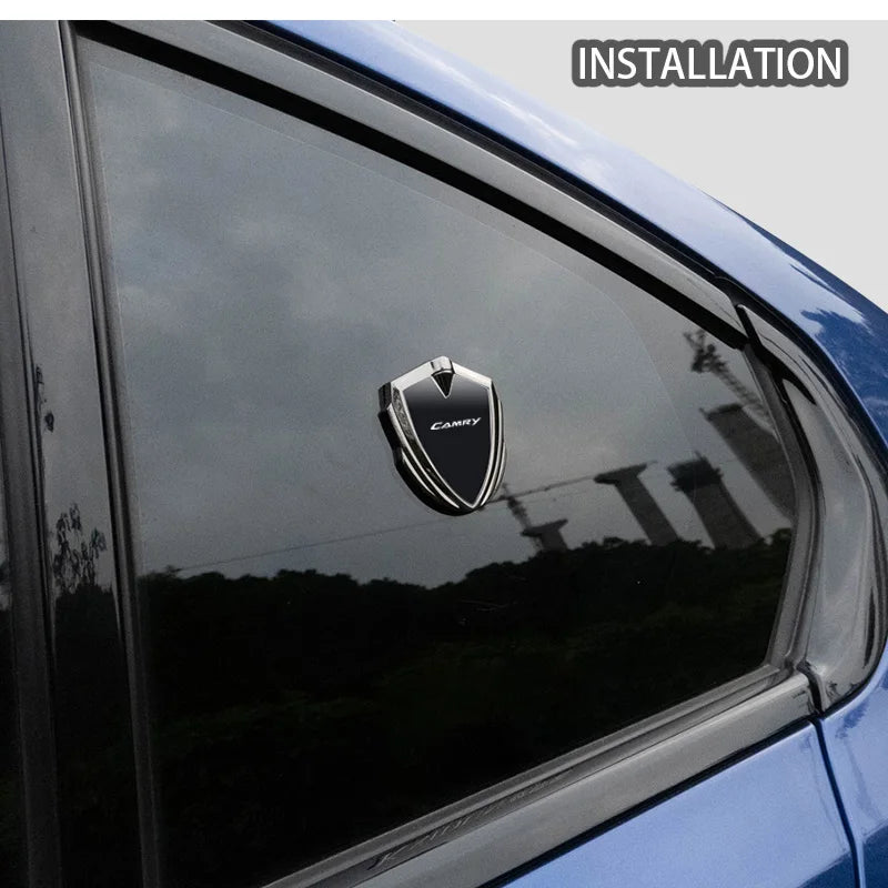 For Toyota Camry 8th gen xv70 acv70 xv50 2015 2024 2025 Interior Key Accessories Car Body Metal Shield 3D Emblem Sticker Badge