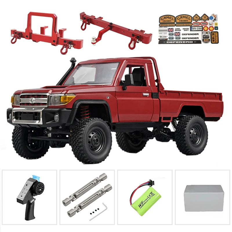 The New MN MN82s MN82 Genuine Toyota LC79 Pickup Remote Control Mode Four-wheel Drive Off-road Mountain Bike Toy Christmas Gift