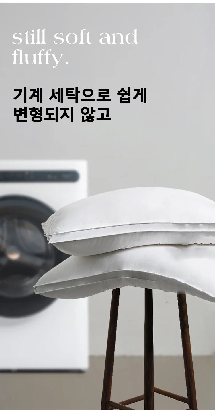 5 Star Hotel Pillow – 100% Cotton 500TC Microfiber Ergonomic Neck Support Pillow for Adults
