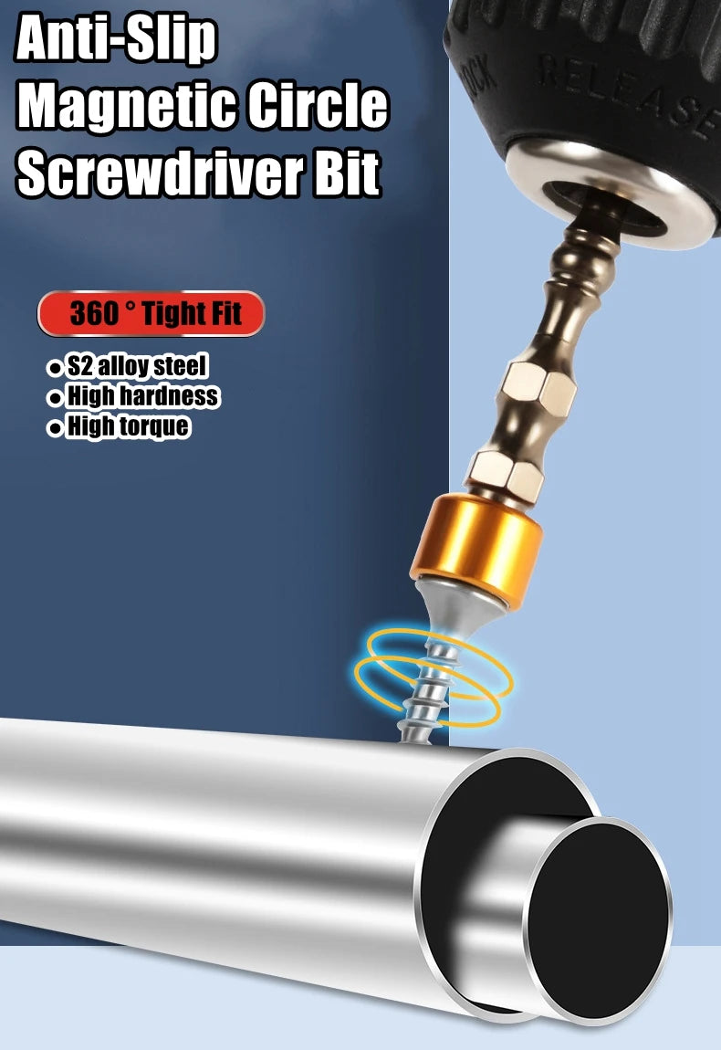 PH2 Hardness 65/110mm Screwdriver Bit Double Cross Head Hexagonal Handle Electric Screwdriver with Magnetic Ring Screwdriver Set