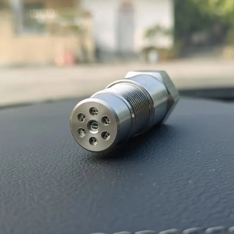 M18x1.5 Lambda Sensor Adapter, Stainless Steel Oxygen Sensor Spacer with Mini Catalytic Converter, Universal Exhaust Fitting
