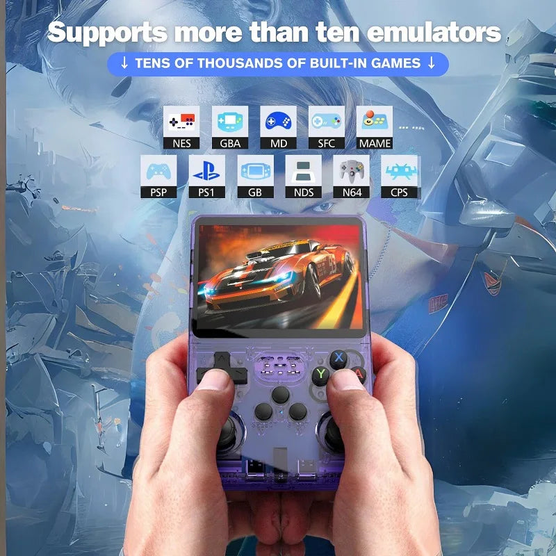 R36S Retro Handheld Game Console One RAM Arkos System 3.5 Inch IPS Screen Portable Pocket Video Player Game 20000+ Consola