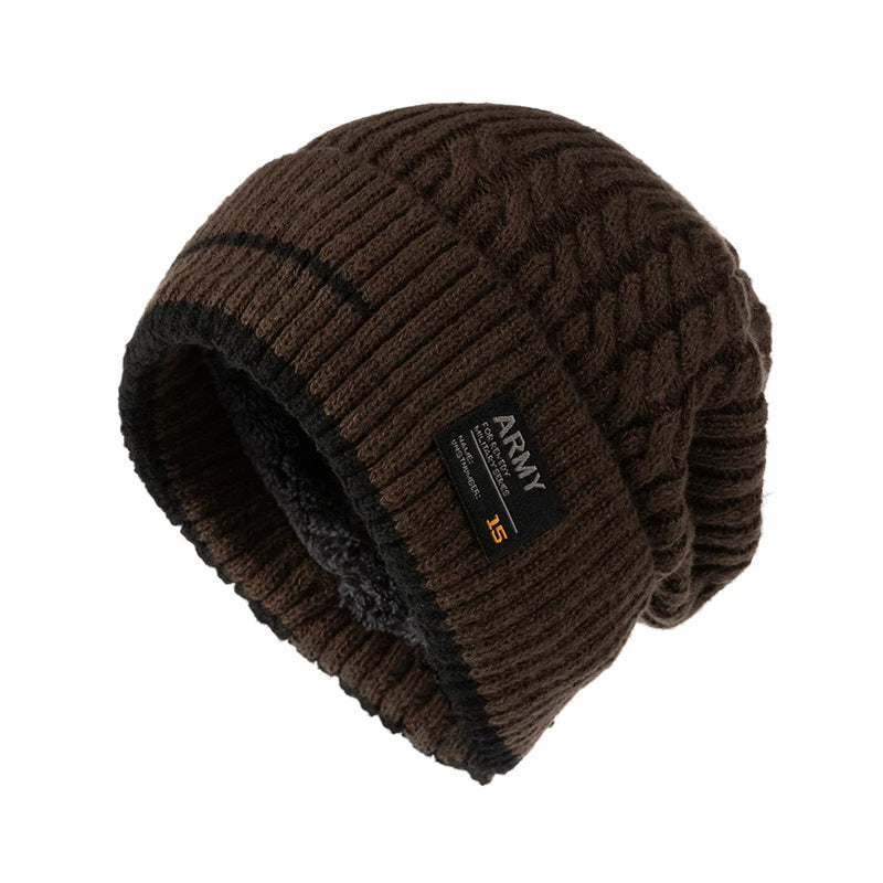 Thick Knit Beanie, Unisex Winter Skullcap