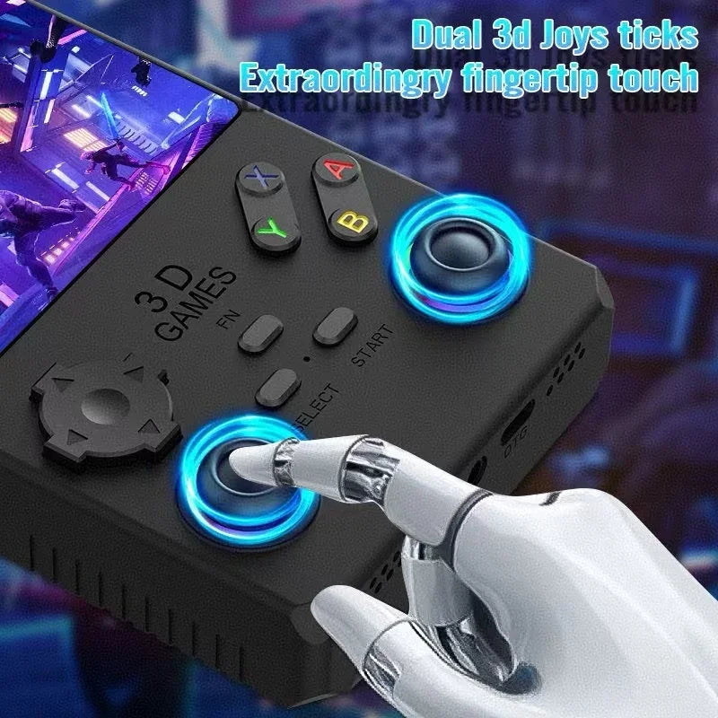 2026 V40MAX Handheld Game Console 4'' IPS Screen 4000mah Battery Joystick RGB lighting Effect 256GB with more than 40000 games