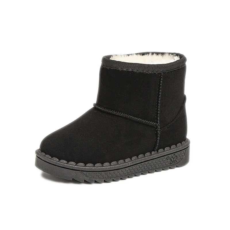Kids Fur-Lined Platform Snow Boots - Slip-On Short Winter Boots - photo 7